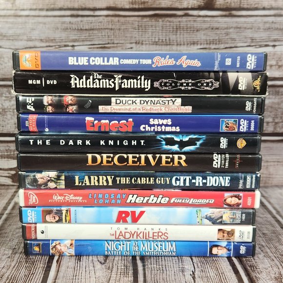 Lot of 11 DVDs DVD Adult Family Disney Dark Knight Comedy Addams Family RV - Picture 1 of 2